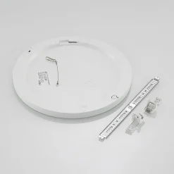 Prios LED-loftlampe Aureka, bevægelsessensor, Ø 33 cm, hvid