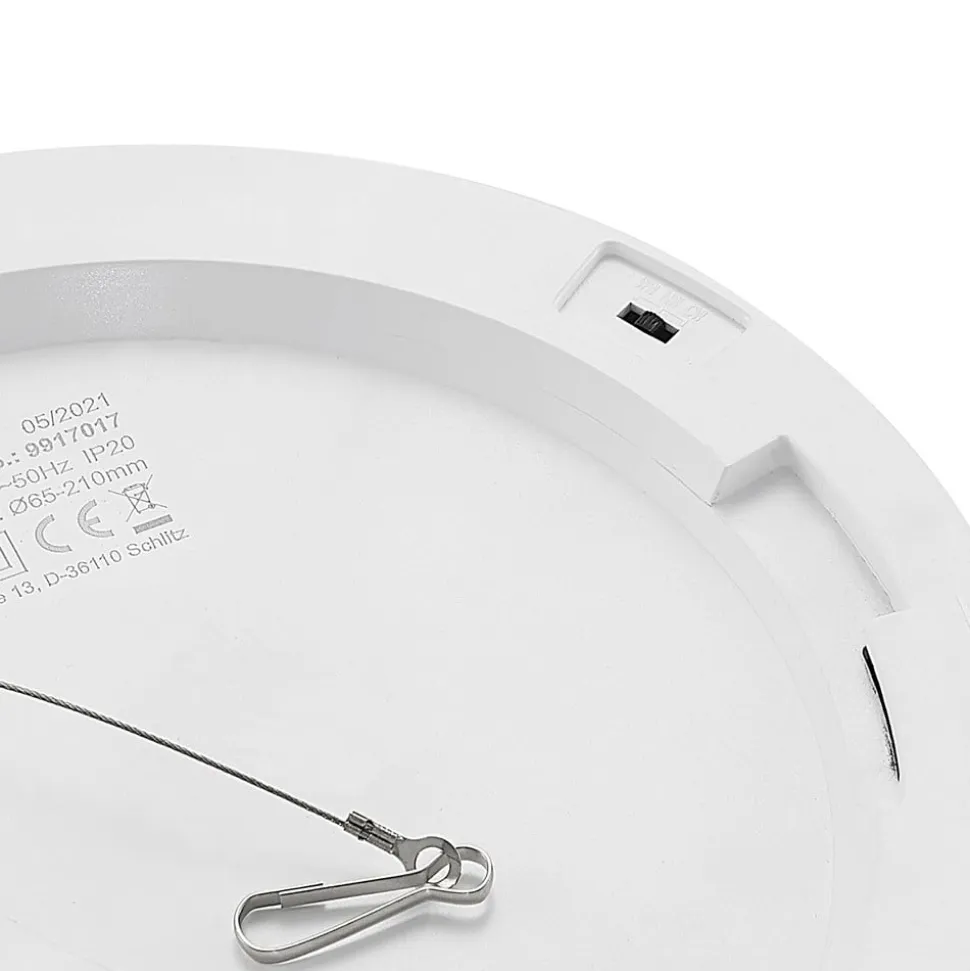 Prios LED-loftlampe Aureka, sæt med 2, sensor, Ø 23 cm, hvid