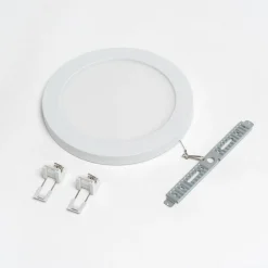 Prios LED-loftlampe Aureka, bevægelsessensor, Ø 23 cm, hvid