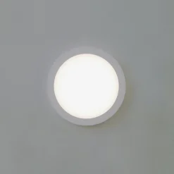 Prios LED-loftlampe Aureka, bevægelsessensor, Ø 23 cm, hvid