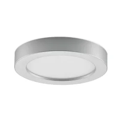 Prios LED-loftlampe Edwina, sølv, 23 cm, sæt med 10 stk