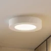 Prios LED-loftlampe Edwina, hvid, 18 cm, CCT, IP44