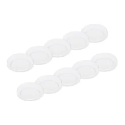 Prios LED-loftlampe Edwina, hvid, 12 cm, sæt med 10 stk