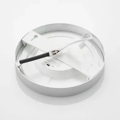 Prios LED-loftlampe Edwina, sølv, 25 cm, sæt med 10 stk