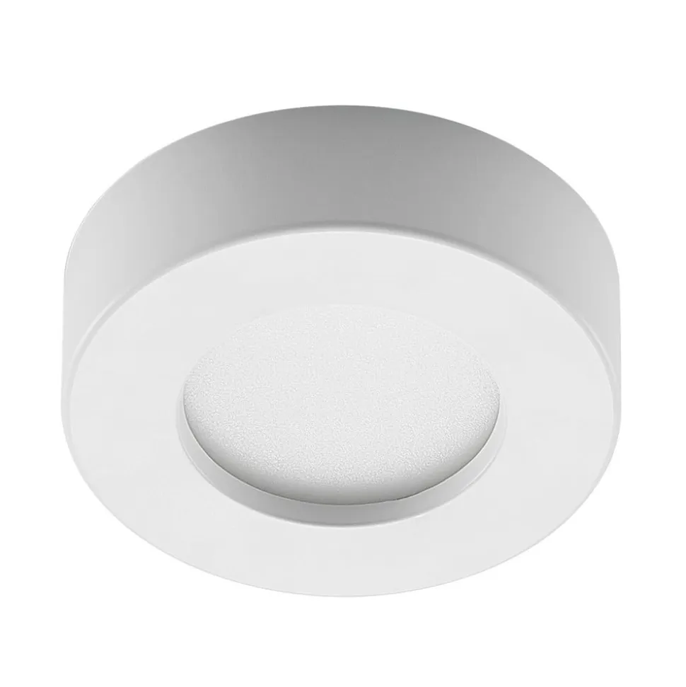 Prios LED-loftlampe Edwina, hvid, 12 cm, CCT, IP44