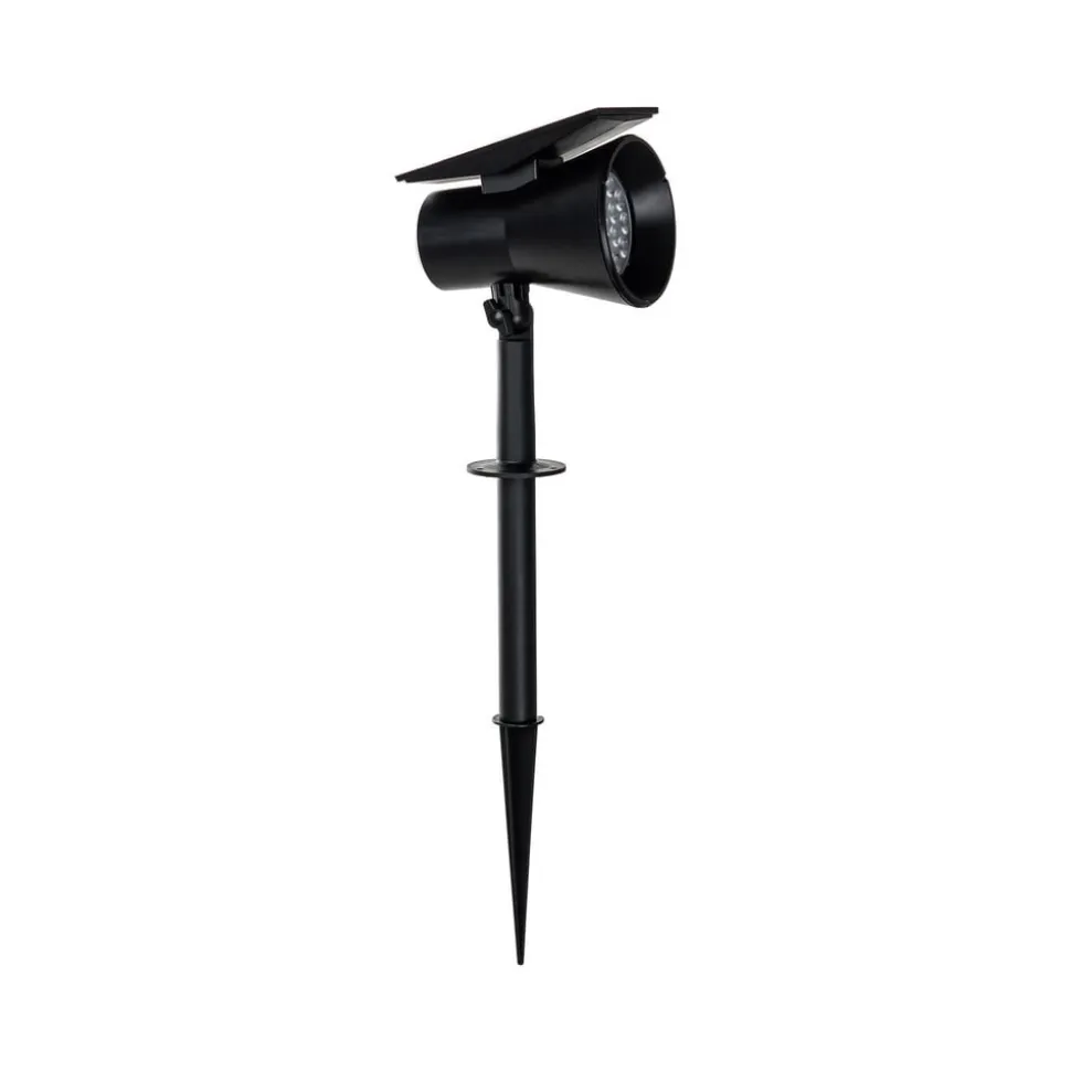 Prios LED-solspot Birko, højde 56 cm, sort, jordspyd