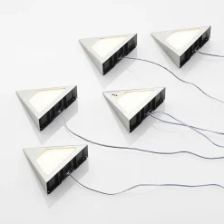 Prios Odia LED-underskabsbelysning, stål, 5 lyskilder.