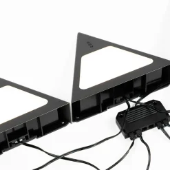 Prios Odia LED-underskabsbelysning, sort, sæt med 5 stk