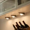 Prios Odia LED-underskabsbelysning, sort, 3 stk