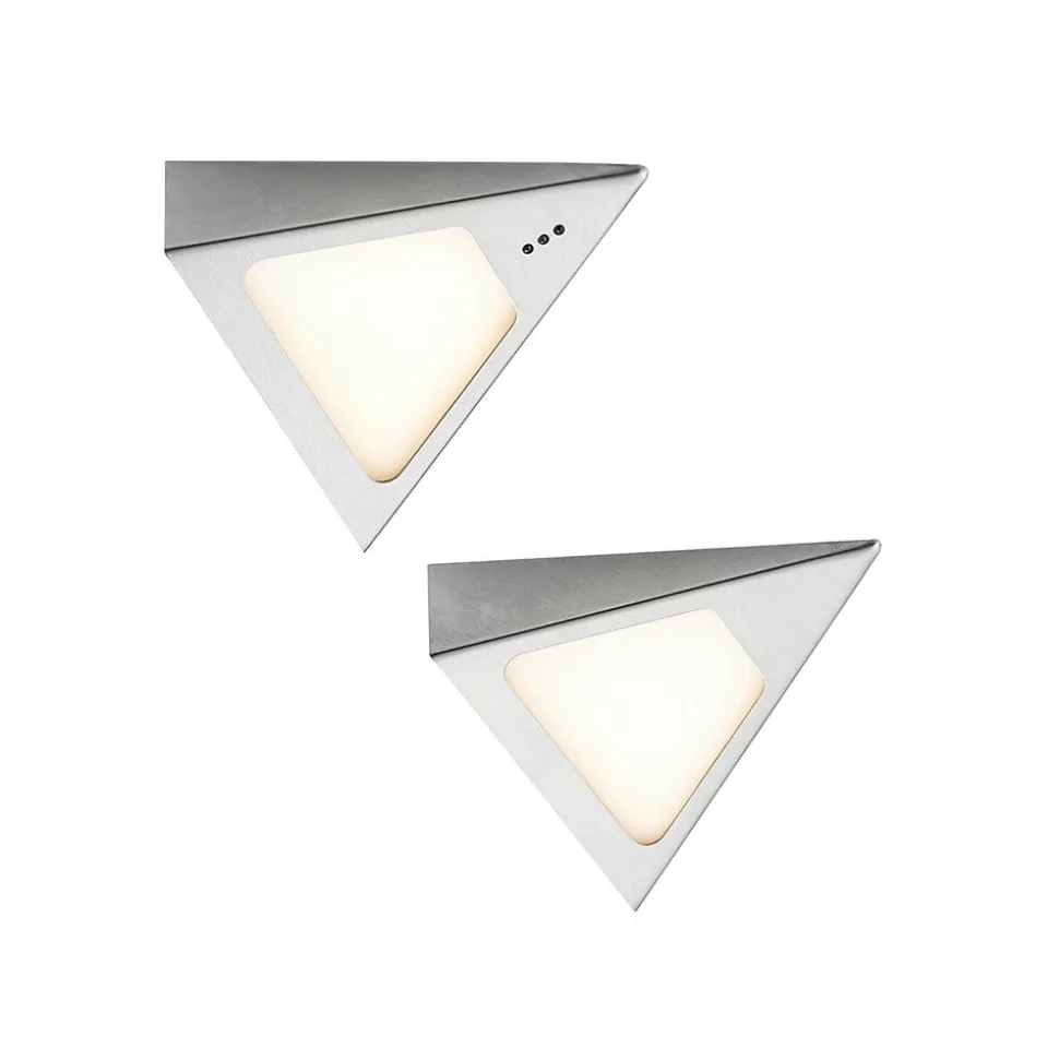 Prios Odia LED-underskabsbelysning, stål, 2 lyskilder.