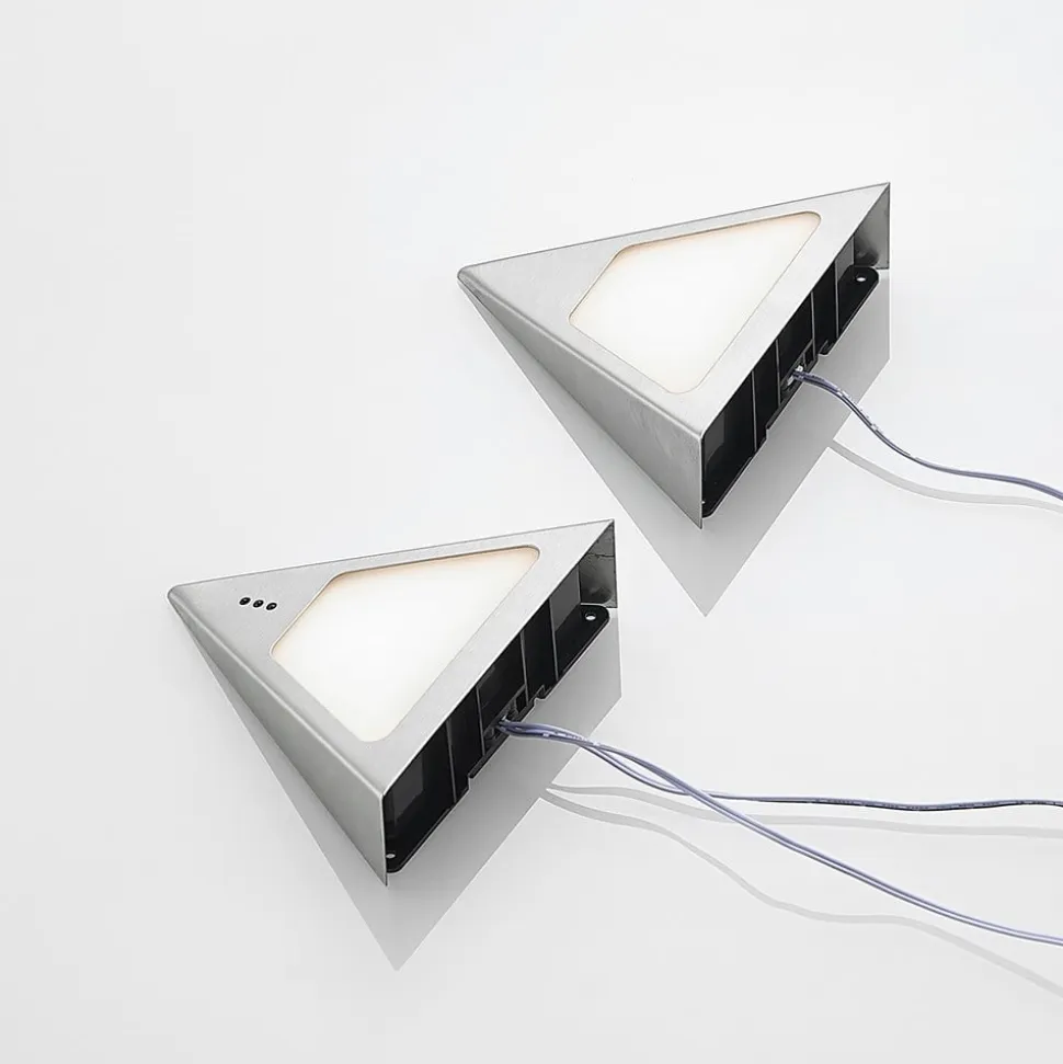 Prios Odia LED-underskabsbelysning, stål, 2 lyskilder.