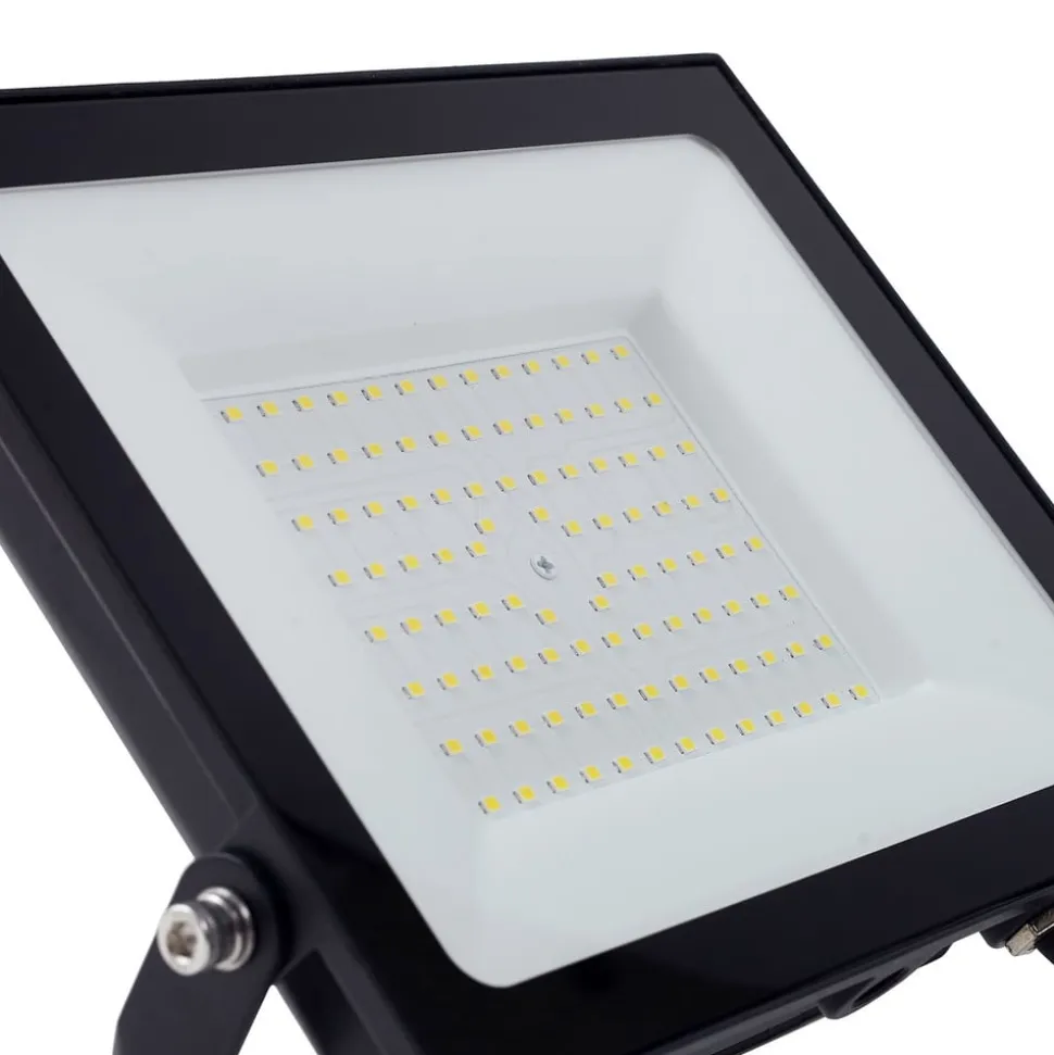 Prios udendørs LED-spot Maikel, 100W, 8000lm, metal
