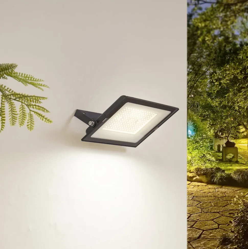 Prios udendørs LED-spot Maikel, 150W, 12000lm, metal
