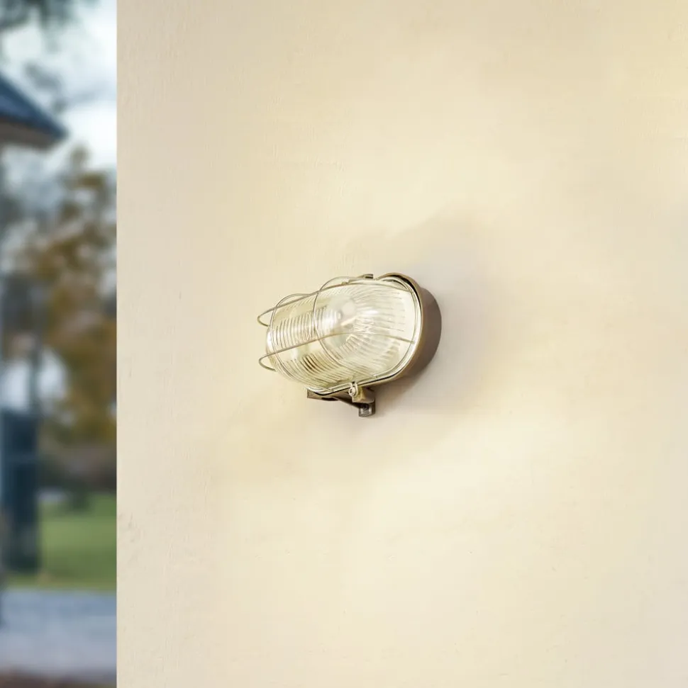Prios udendørs væglampe Kirgo, grå, plast, IP44