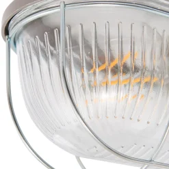 Prios udendørs væglampe Kirgo, grå, plast, IP44