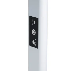 Prios Zyair LED-gulvlampe til kontor, sølv 59,7 cm