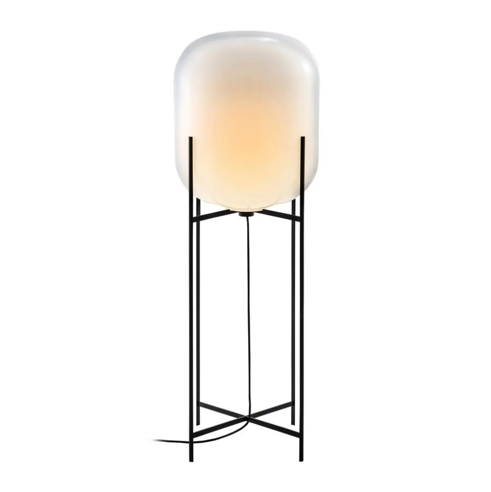 pulpo gulvlampe Oda Big, hvid/sort, højde 140 cm