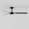Punt M loftventilator, DC, 3 vinger, sort