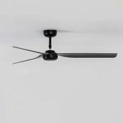 Punt M loftventilator, DC, 3 vinger, sort