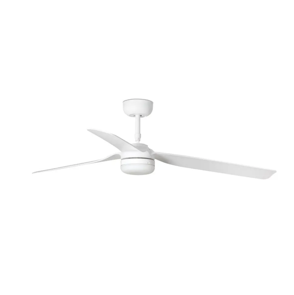 Punt M loftventilator, DC, LED-lampe, hvid