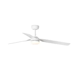 Punt M loftventilator, DC, LED-lampe, hvid