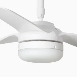 Punt M loftventilator, DC, LED-lampe, hvid