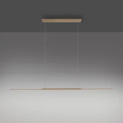 PURE LED hængelampe Overflade, bronze 160 cm aluminium 3.000 K