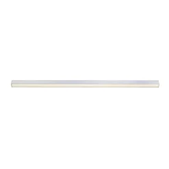 PURE LED-loftlampe Lines, 110 cm, sølv, CCT, fjernbetjening