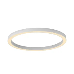 PURE LED-loftlampe Lines, Ø 70 cm, hvid, CCT-fjernbetjening