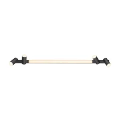 PURE LED-loftslampe Lines, 120 cm, antracit, fjernbetjening