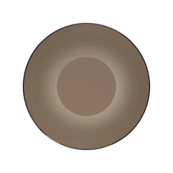 PURE LED-væglampe Moon, bronze, Ø 32 cm, glas/aluminium