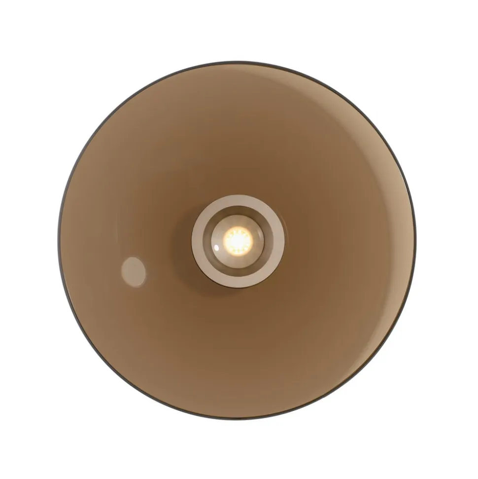 PURE loftlampe Moon, bronze, Ø 50 cm, glas/aluminium
