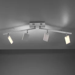PURE Mira loftlampe 4 lk, fjernbetjening CCT, alu