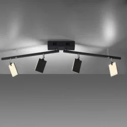 PURE Mira loftlampe 4 lk, fjernbetjening CCT, sort