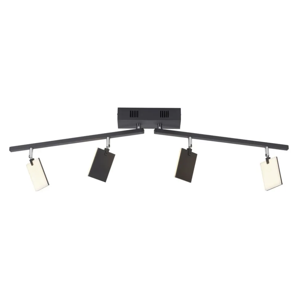 PURE Mira loftlampe 4 lk, fjernbetjening CCT, sort