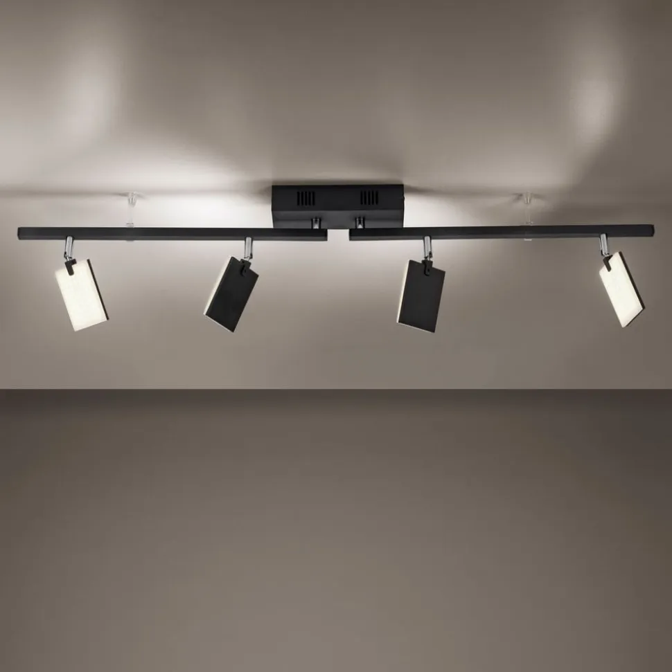 PURE Mira loftlampe 4 lk, fjernbetjening CCT, sort