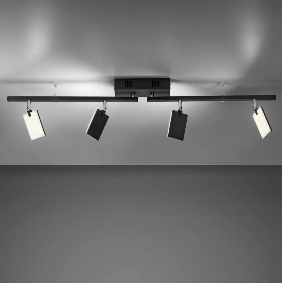 PURE Mira loftlampe 4 lk, fjernbetjening CCT, sort