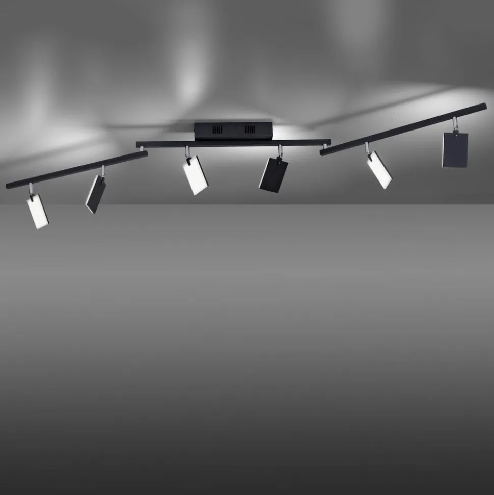 PURE Mira loftlampe 6 lk, fjernbetjening CCT, sort