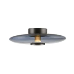 PURE Vitrum LED loftlampe, grå, glas/aluminium, Ø 45 cm