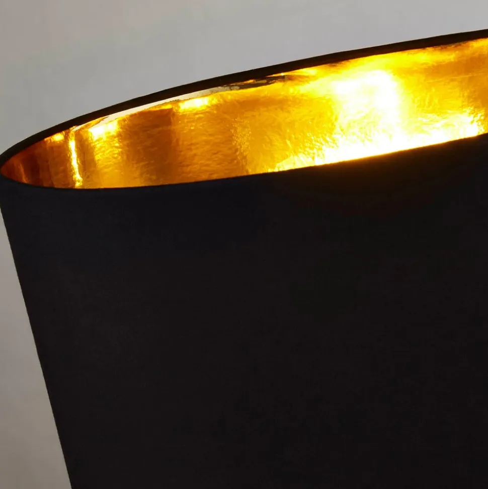Pyramid bordlampe, sort, kobber
