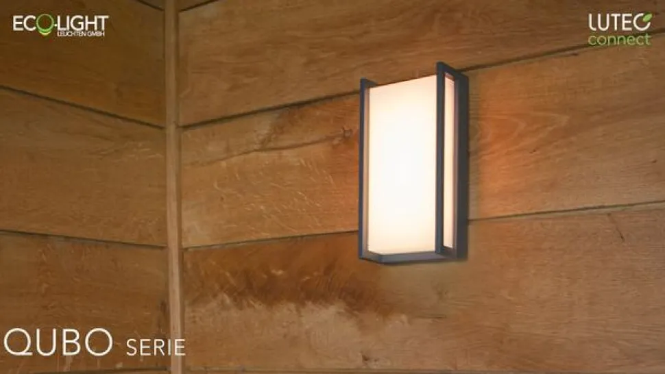 Qubo udendørs LED-væglampe, RGBW smart styring