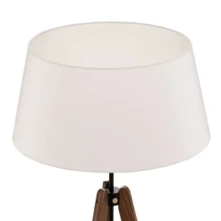 Quitani gulvlampe Reba, stativ, chintz hvid