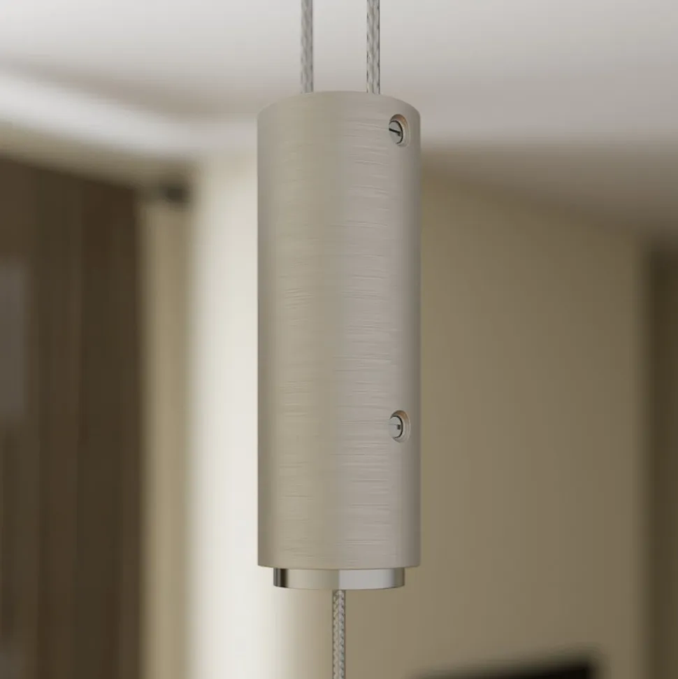 Quitani LED-pendel Nora, eg natur, længde 118 cm