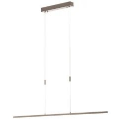 Quitani LED-pendel Tolu, nikkel, længde 118 cm