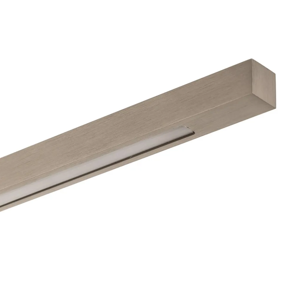 Quitani LED-pendel Tolu, nikkel, længde 118 cm