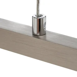 Quitani LED-pendel Tolu, nikkel, længde 118 cm