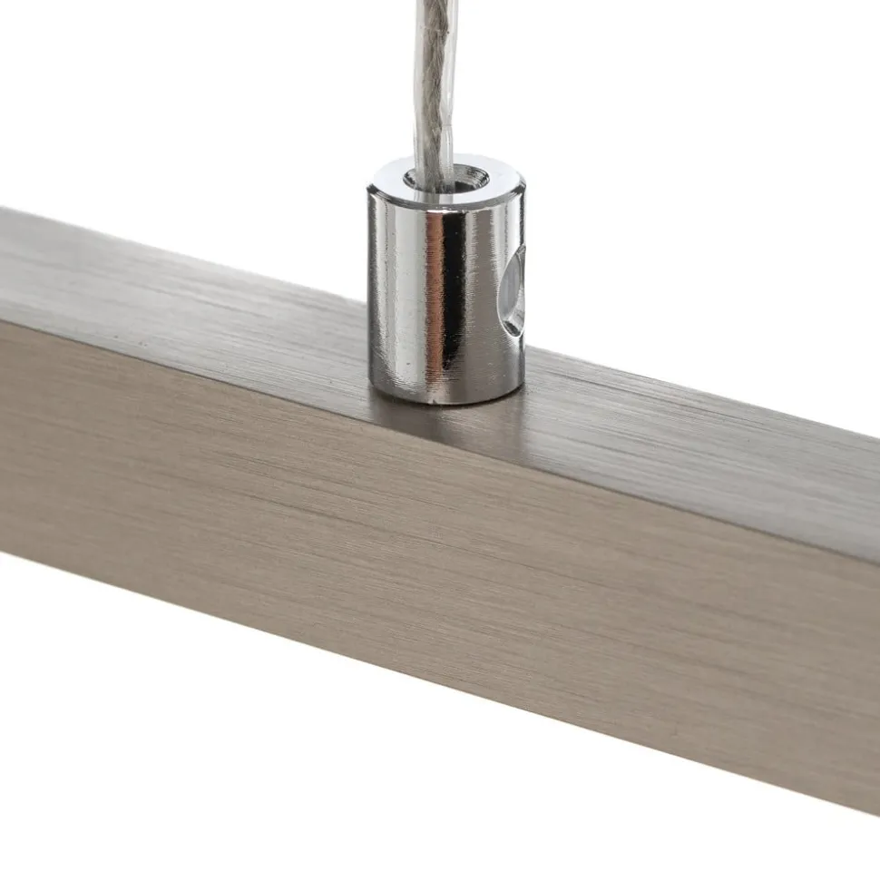 Quitani LED-pendel Tolu, nikkel, længde 118 cm