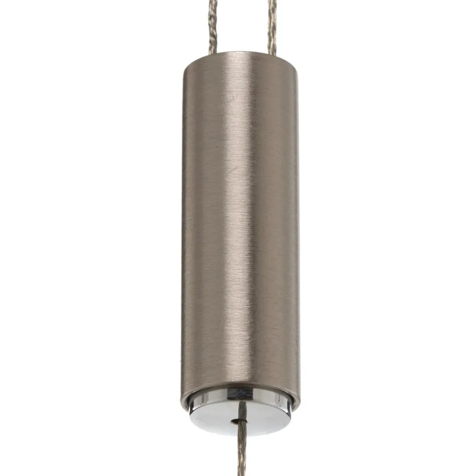 Quitani LED-pendel Tolu, nikkel, længde 118 cm