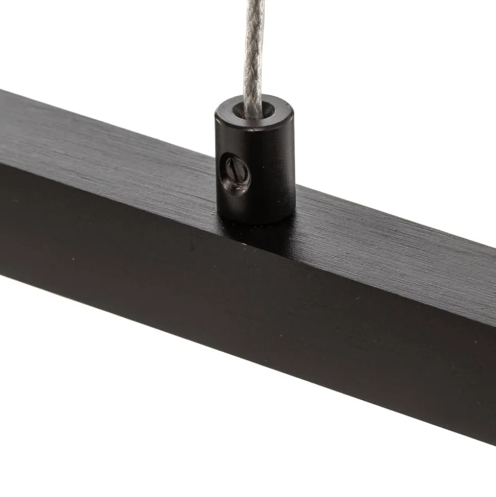 Quitani LED-pendel Tolu, sort, længde 118 cm