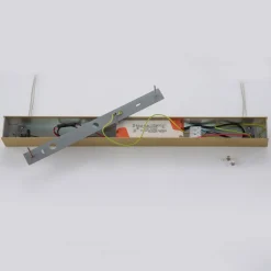 Quitani LED-pendellampe Tolu, længde 179 cm, messing